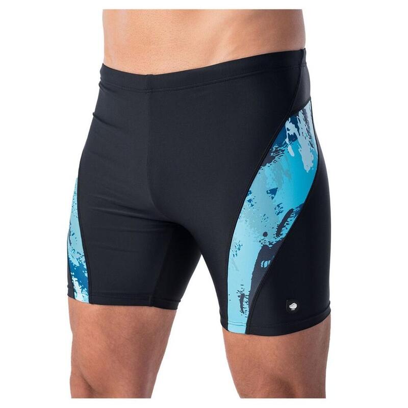 Heren Fiero Zee Print Zwemshort (Zwart)