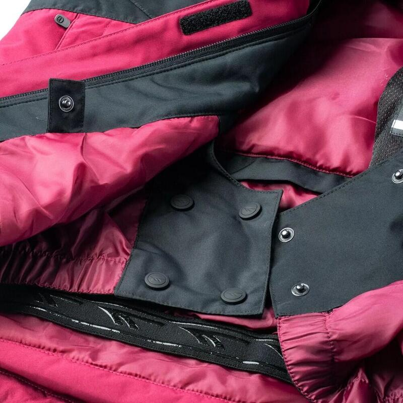 Chaqueta de Esquí Nampa para Mujer Antracita, Rojo Remolacha