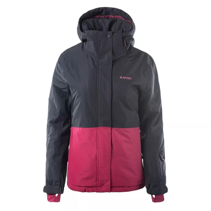 Blouson de ski NAMPA Femme (Anthracite / Rouge betterave)