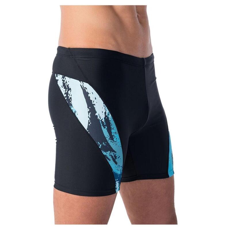 Heren Fiero Zee Print Zwemshort (Zwart)