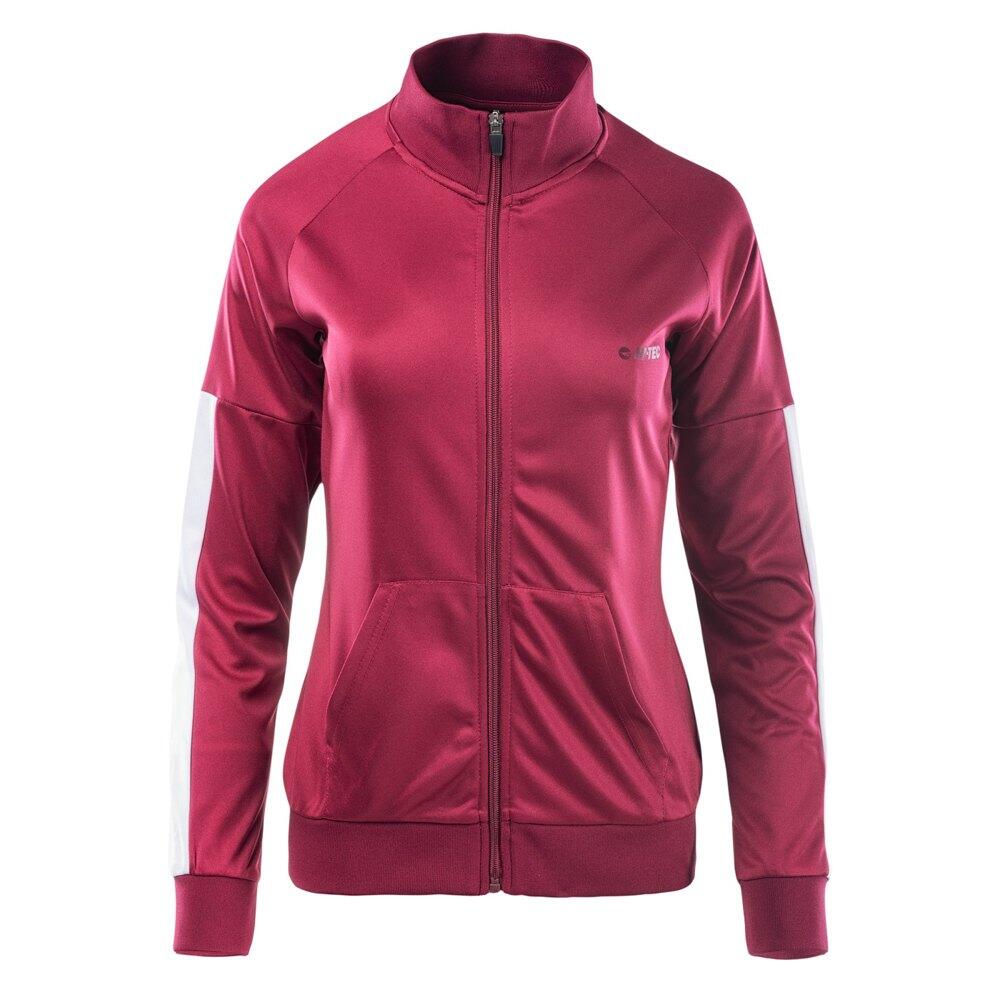 DELIAN women's jacket (Beetroot red / White)