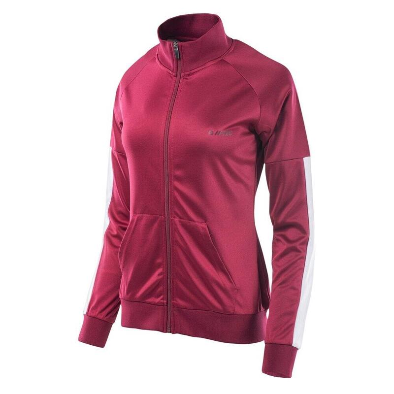 Chaqueta Delian para Mujer Rojo Rábano, Blanco