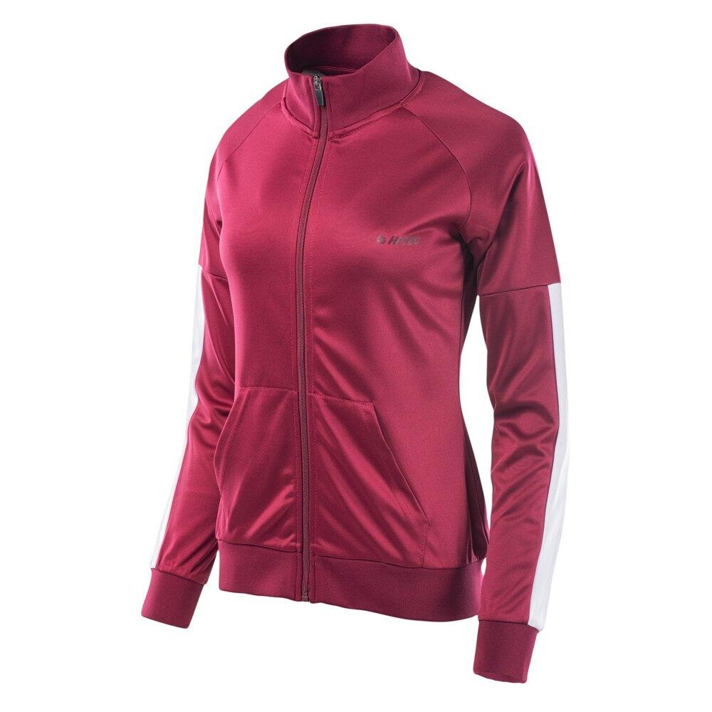 DELIAN women's jacket (Beetroot red / White)