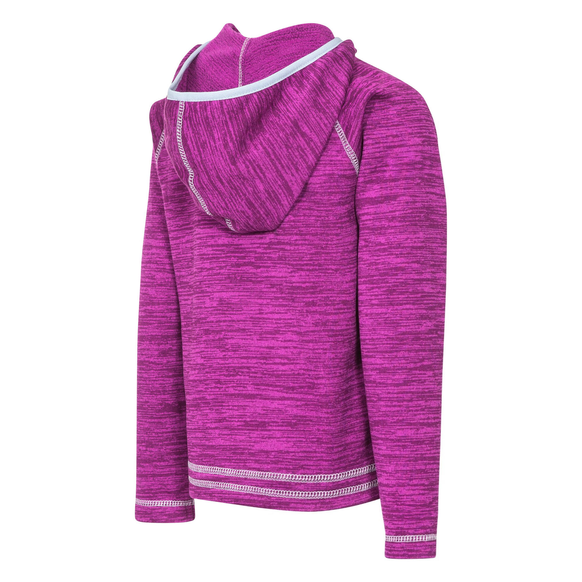 Childrens Girls Goodness Full Zip Hooded Fleece Jacket (Paarse Orchideeën Merg) 3/5