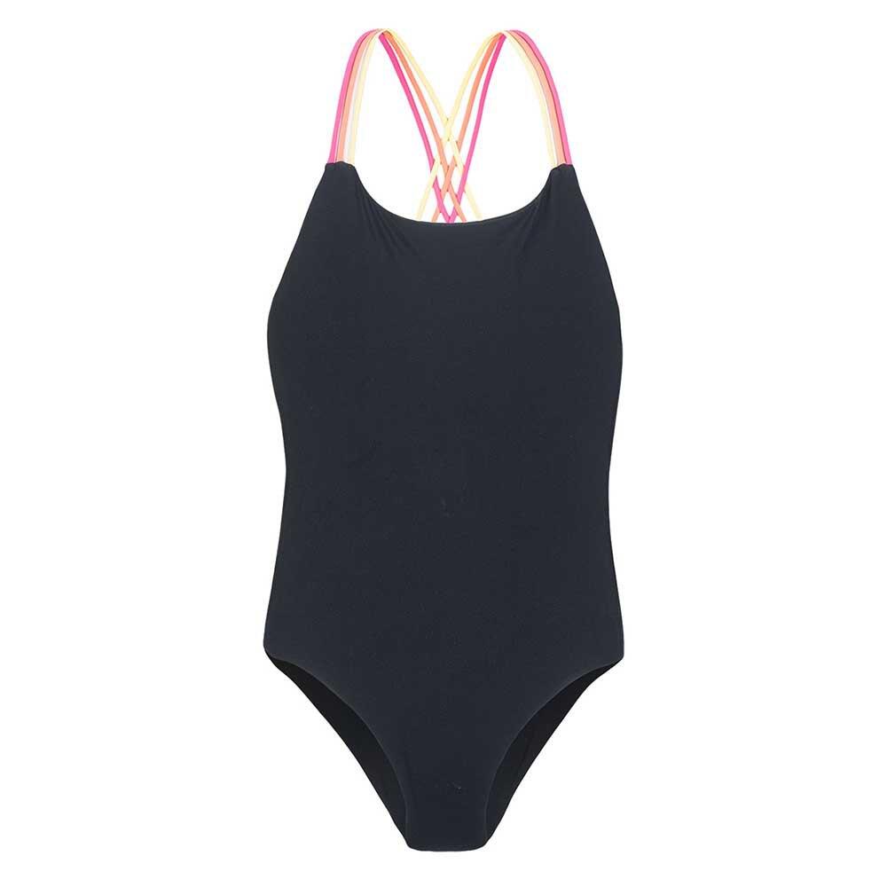 Aquawave - Maillot De Bain 1 Pièce Harma Fille (noir / Fuchsia Pastel) - Maillot De Bain 1 Pièce - Noir|rose - Taille Unique - Decathlon