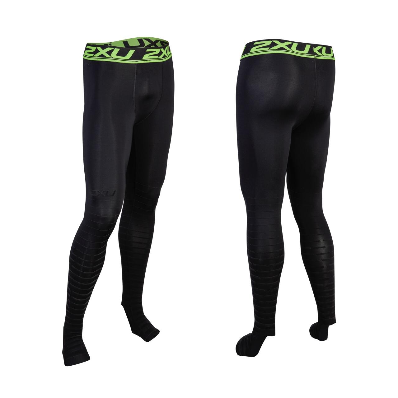 2XU Men's Power Recovery Compression Tights PWX 105D Black Size S 4/5