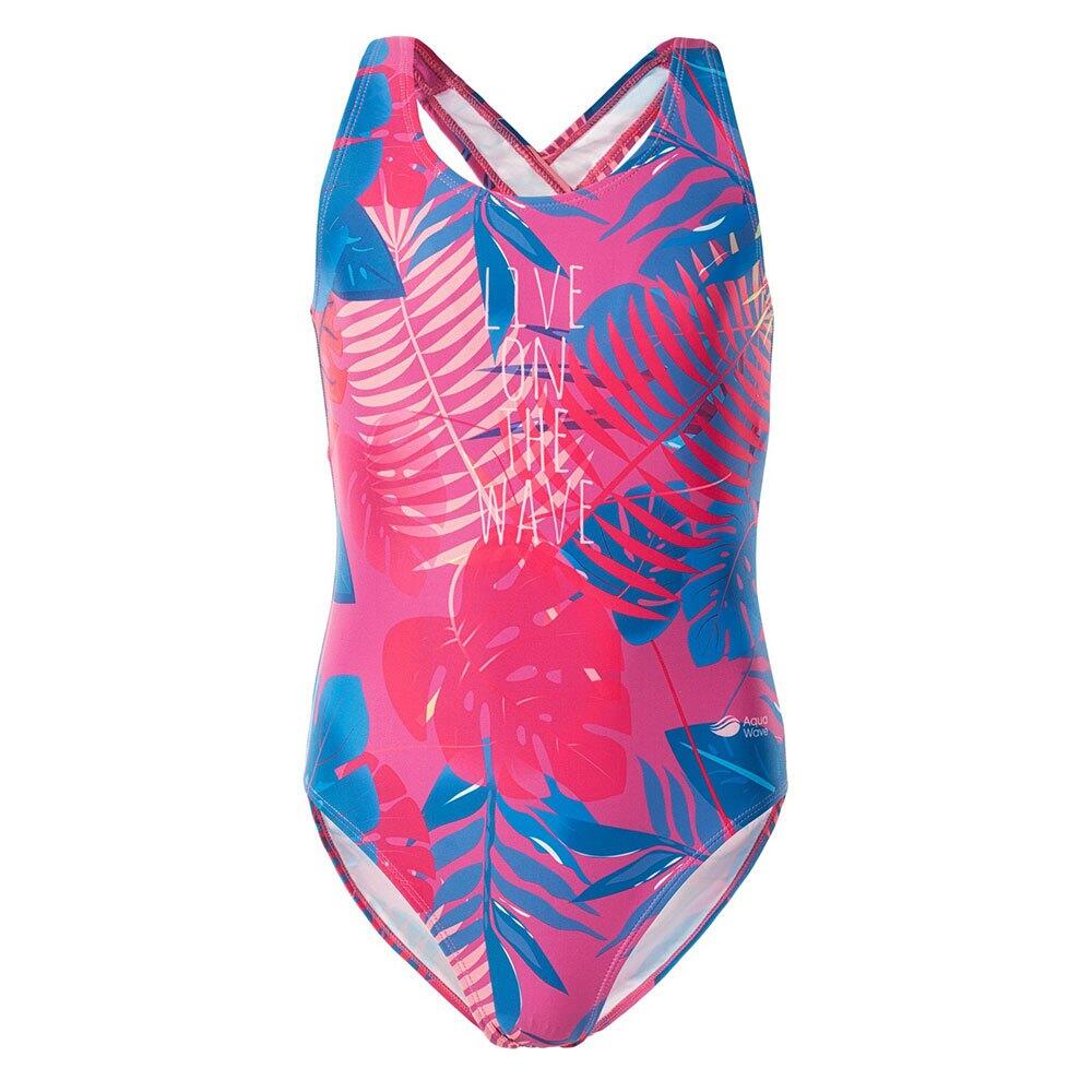 Aquawave - Maillot De Bain 1 Pièce Salava Fille (rose) - Maillot De Bain 1 Pièce - Rose - 12 À 14 Ans - Decathlon
