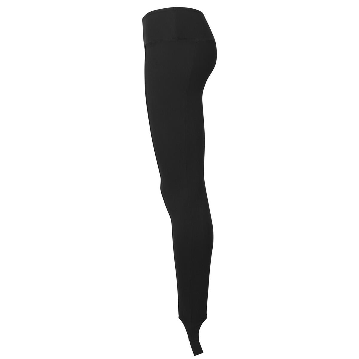 Womens/Ladies Stirrup Dance Tights (Black) 3/3