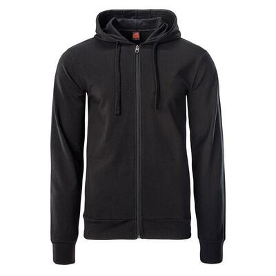 Felpa Con Cappuccio E Zip Intera Uomo Iguana Harper Nero