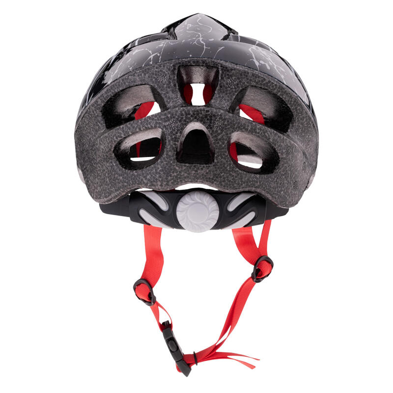 Casque SWISH Garçon (Noir / Rouge cramoisi)