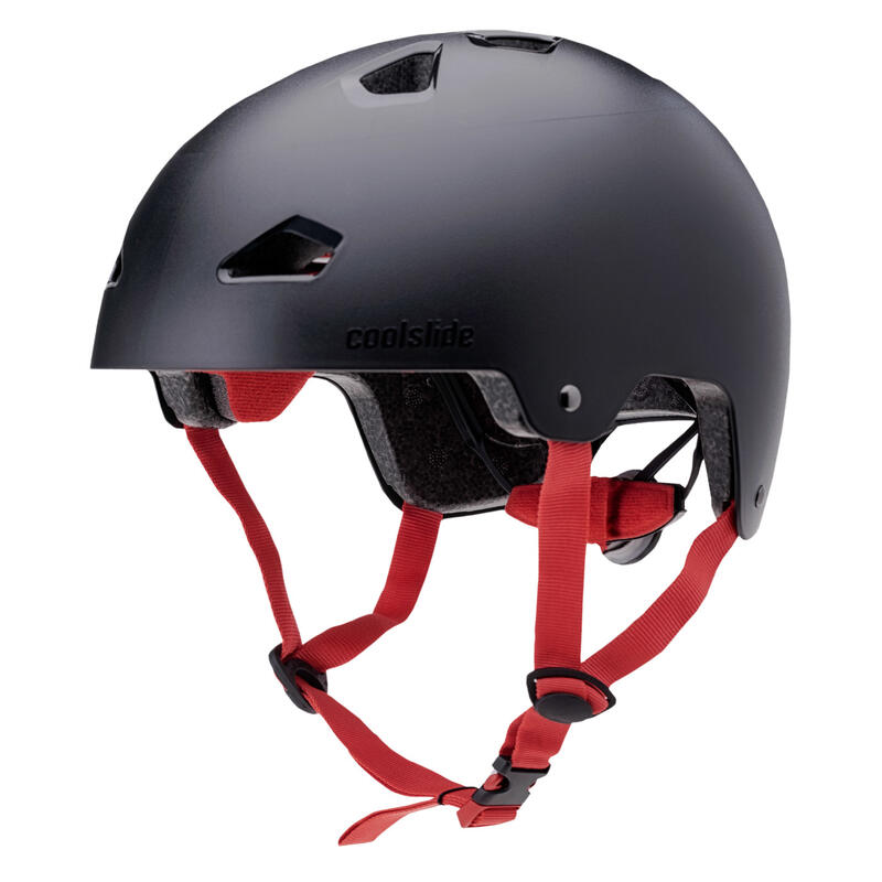 Bambini Casco Coolslide Nuts Nero