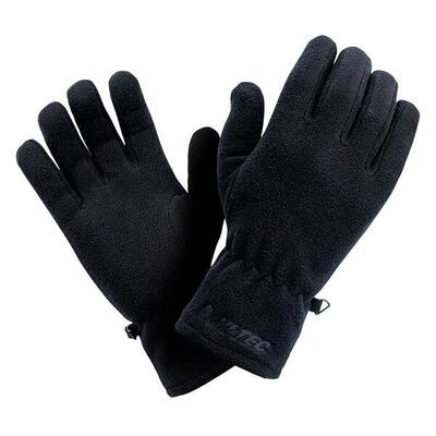 Uomo Logo Guanti Da Sci 100% Poliestere Hi-Tec Salmo Nero