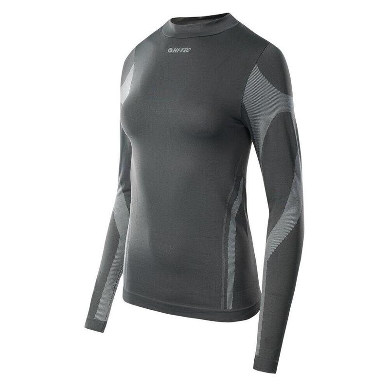 Dames Surmi Thermische Base Layer Top met lange mouwen (Antraciet / Grijs)