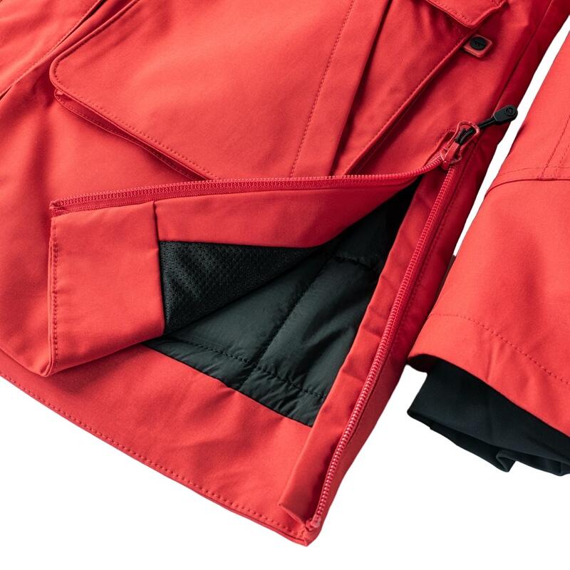 Blouson de ski LASSE Femme (Rouge / Noir)