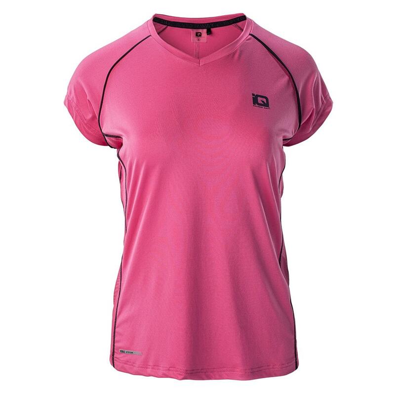 Tshirt PRAIA Femme (Rose vif / Noir)