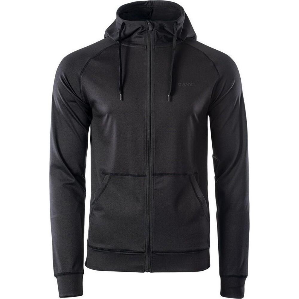 HI-TEC Heren Full Zip Hoodie (Zwart)