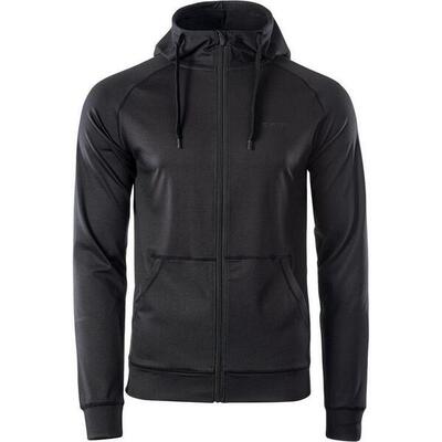 Felpa Con Cappuccio E Zip Intera Uomo Hi-Tec Nero