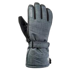 Gants De Ski Motif/style Logo AXEL Homme (Gris Foncé Chiné / Noir)