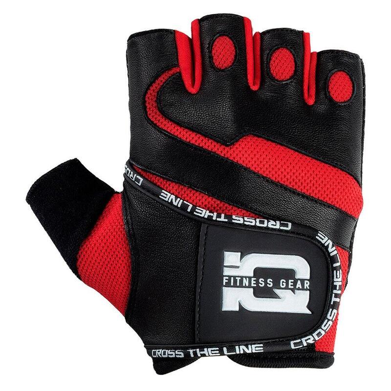 Gants BRIGHT Adulte (Noir / Rouge vif)