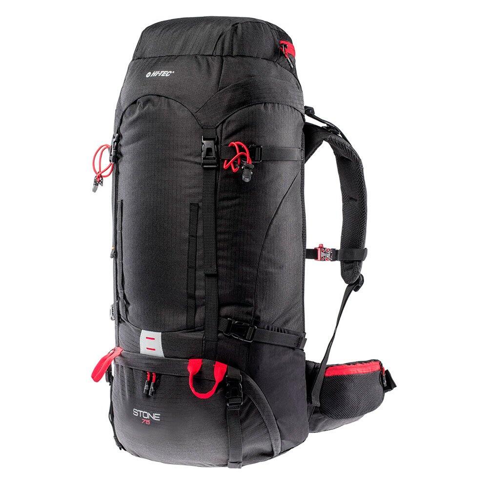 Adulto Unisex Logo 75 L Zaino Hi-Tec Stone Nero Rosso Alto Rischio 4/4