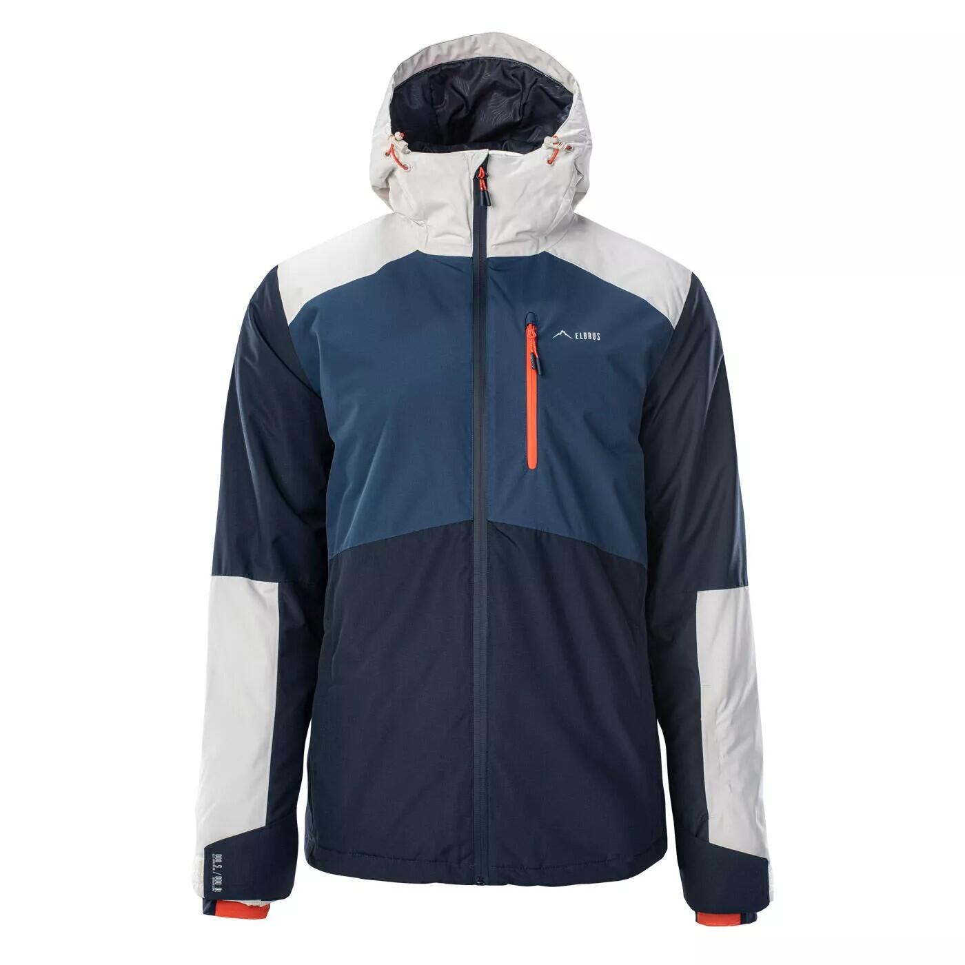 ELBRUS Mens Limmen Insulated Ski Jacket (Total Eclipse/Dark Denim/Silver Birch)