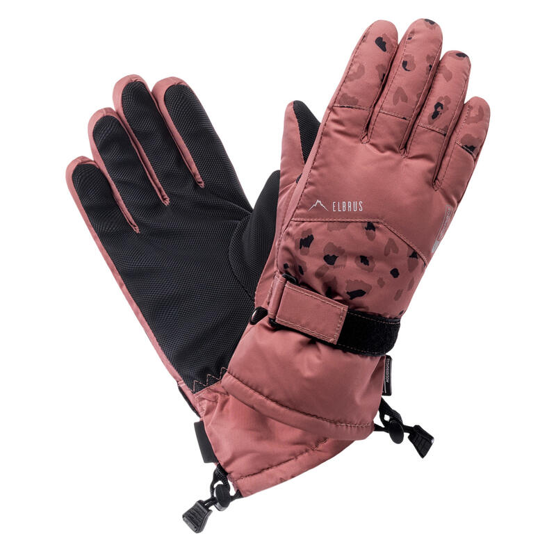 Luvas de Ski Akemi para raparigas Rosa cinzento/bronzeado