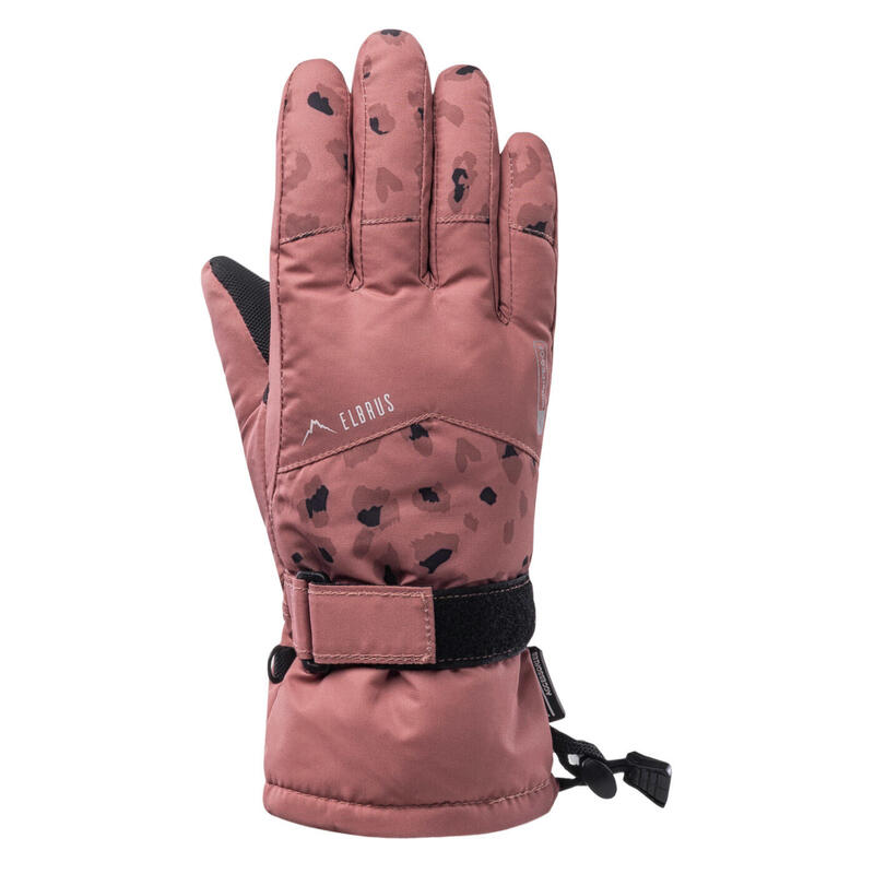 Ragazze Guanti Da Sci Elbrus Akemi Rosa Di Frassino Abbronzatura Rose