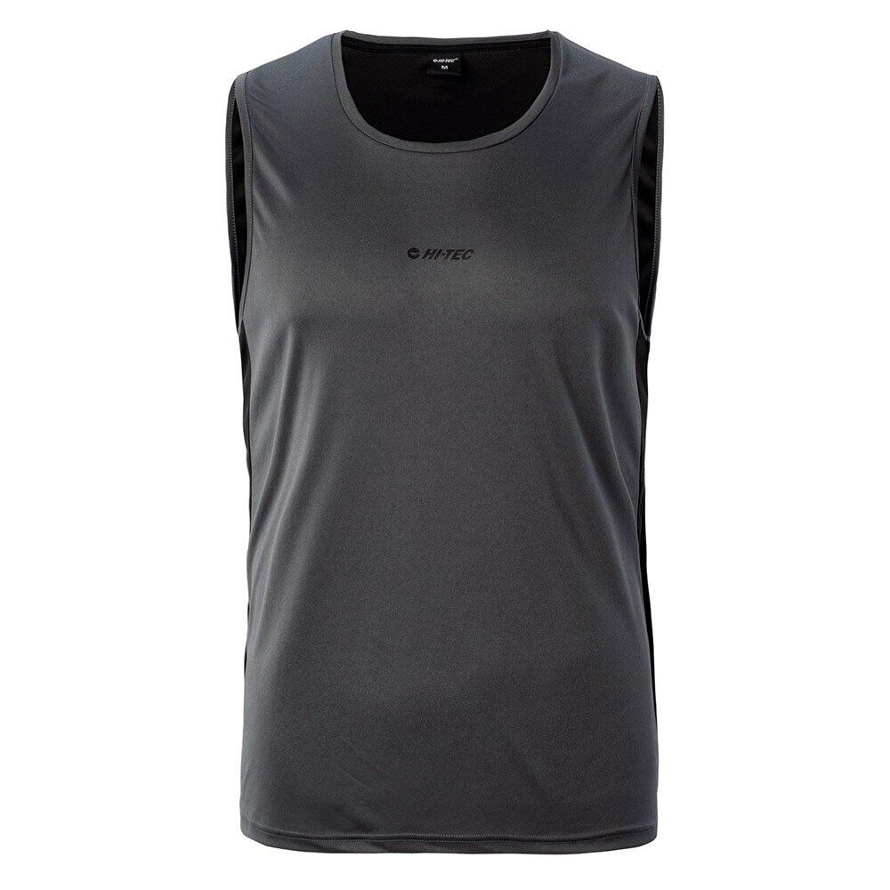 HI-TEC Camiseta Sin Mangas Arien para Hombre Negro, Puerta de Hierro