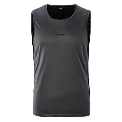 Heren arien tank top (zwart/irongaat)