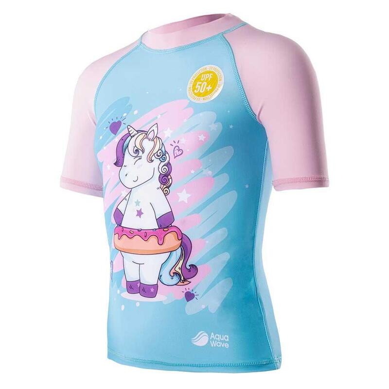 Kinderen/Kinderen Uverini Pony Rash Guard (Wit/Roze)