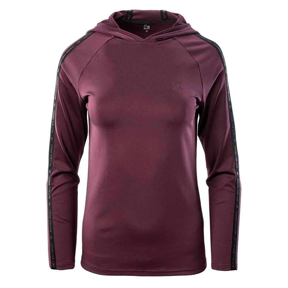 Iq - Sweat À Capuche Boyna Femme (violet Foncé) - T-shirt Manches Courtes - Marron|rouge - 36 Xs - Decathlon