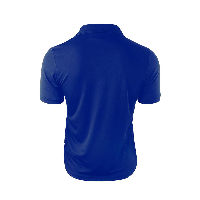 Camisola pólo com painel contrastante Homem Site Azul/Alto risco Vermelho