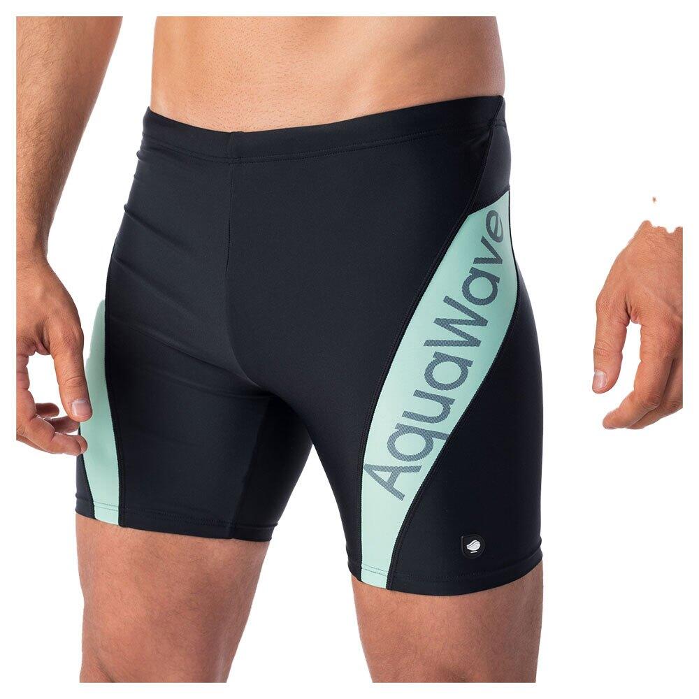 Aquawave - Short De Bain Fiero Homme (noir / Menthe Au Lait) - Boardshort - Noir|vert - 48 Xl - Decathlon