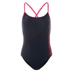 Maillot De Bain 1 Pièce SUBLIME Femme (Noir / Framboise Vif)