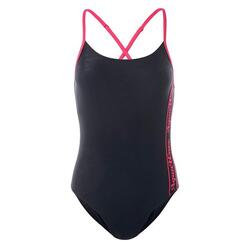 Maillot de bain 1 pièce SUBLIME Femme (Noir / Framboise vif)