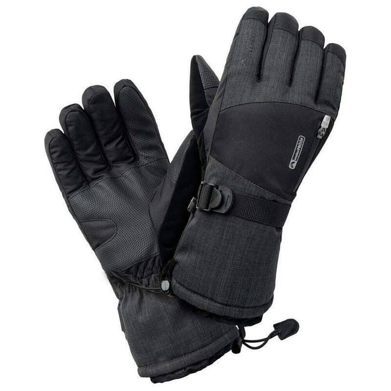 Gants de ski RIHHAR Homme (Gris chiné / Noir)