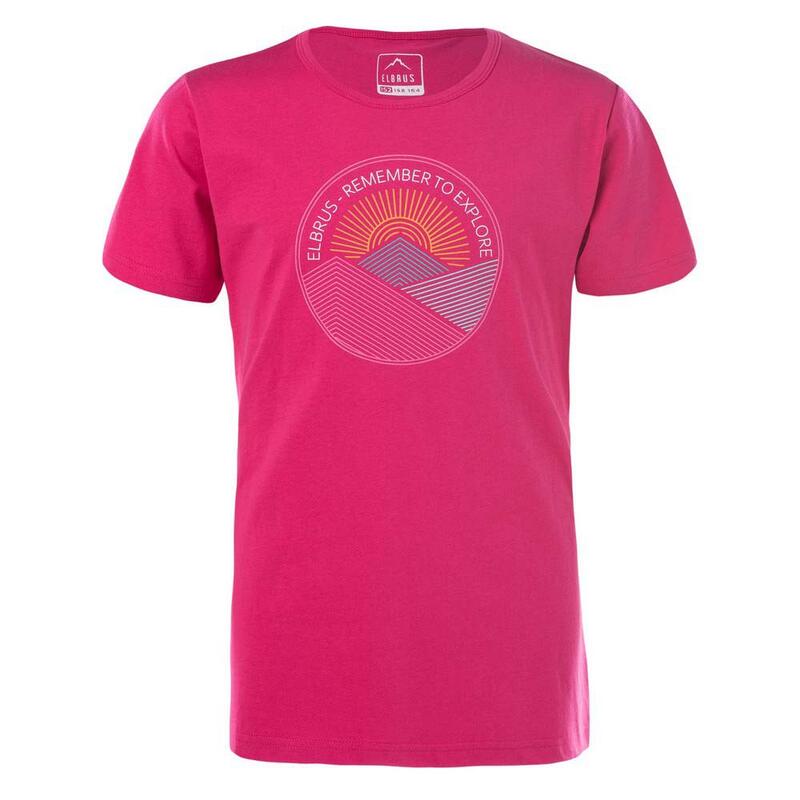 Tshirt KARIT Fille (Bleu sarcelle / Rose)