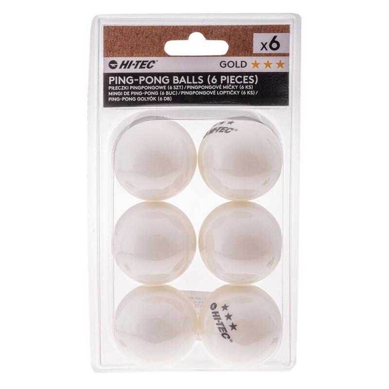 Bolas de ténis de mesa Bali (Conjunto de 6) Branco