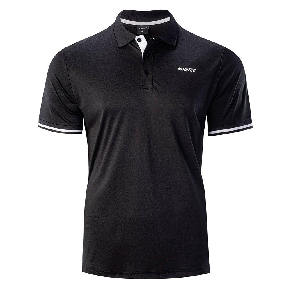 Maglietta Polo Uomo Hi-Tec Helsi Nero Bianco |  Hi-tec