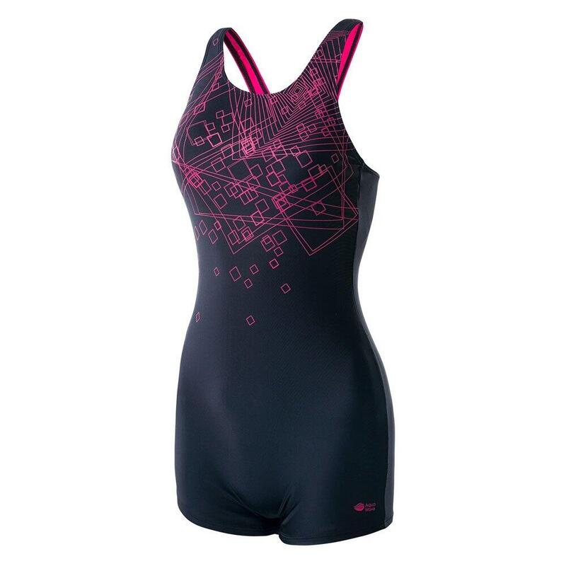 Maillot de bain 1 pièce QARAKUMA Femme (Noir / Framboise / Rose vif)