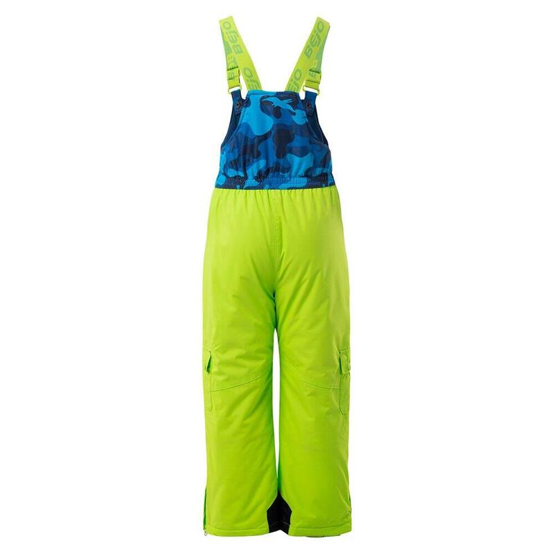 Pantalon de ski HALVAR Enfant (Vert citron / Bleu)