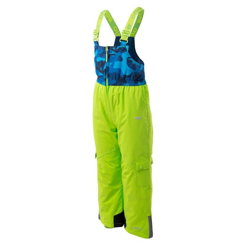 Pantalon de ski HALVAR Enfant (Vert citron / Bleu)