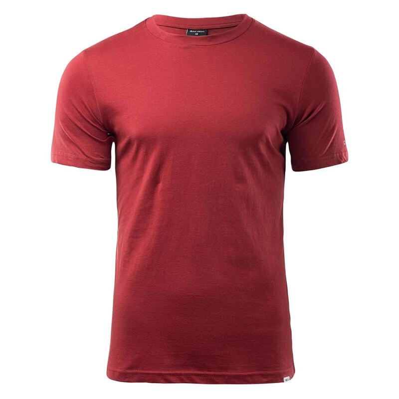 Camiseta Puro de Manga Corta para Hombre Merlot