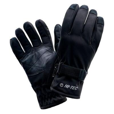 Uomo Logo Guanti Da Sci Hi-Tec Lansa Nero