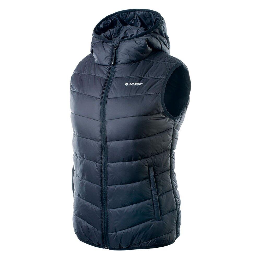 Dames Solnis Gewatteerd Gilet (Zwart) 3/4