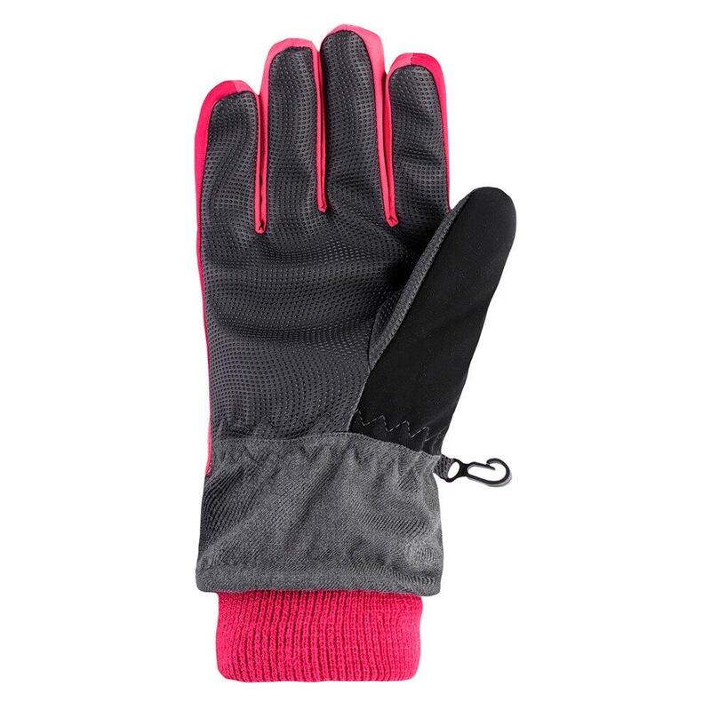 Gants de ski OSIAN Fille (Gris foncé chiné / Chèvrefeuille / Cerises jubilé)