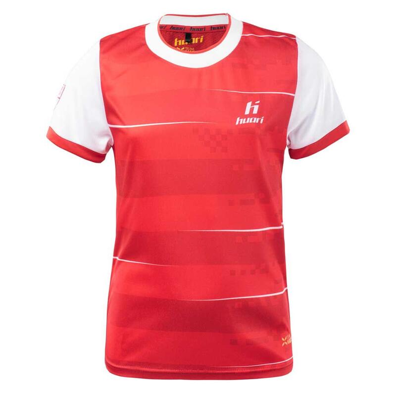T-Shirt Logótipo Tromen Criança Vermelho de corrida/Branco brilhante