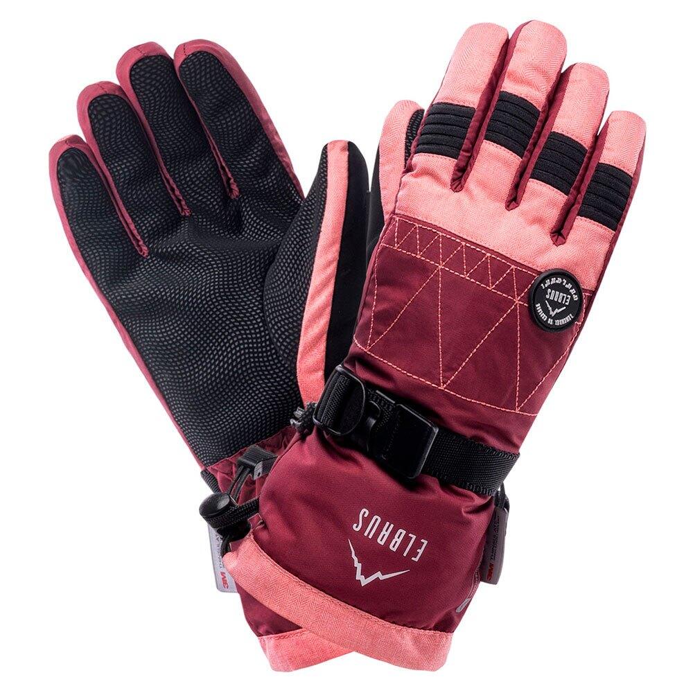 Womens/Ladies Shila Ski Gloves (Flamingo Pink/Wild Ginger) 3/3