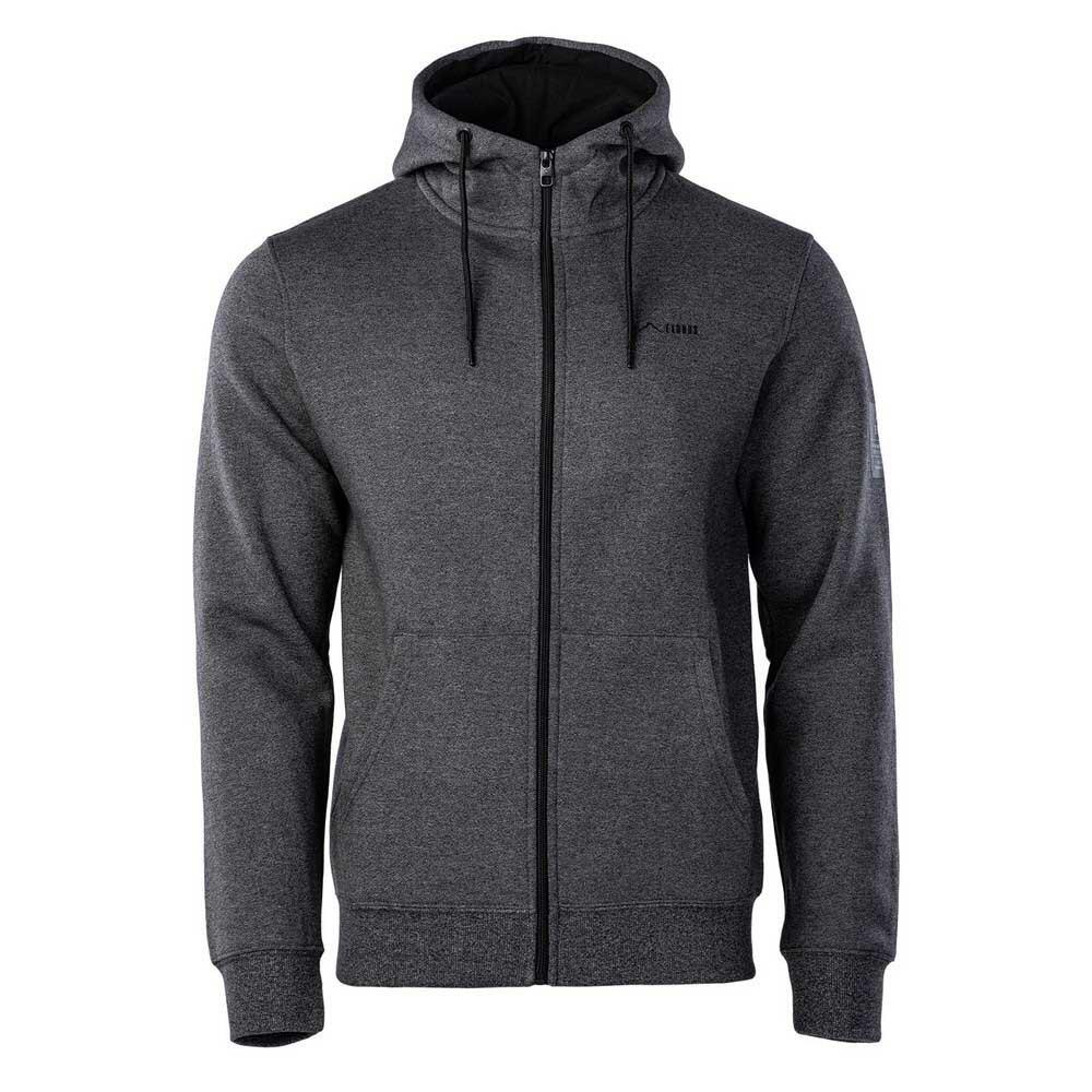 Elbrus - Veste À Capuche Chiano Homme (gris Foncé Chiné / Noir) - Pull - Gris|noir - 42 M/l - Decathlon