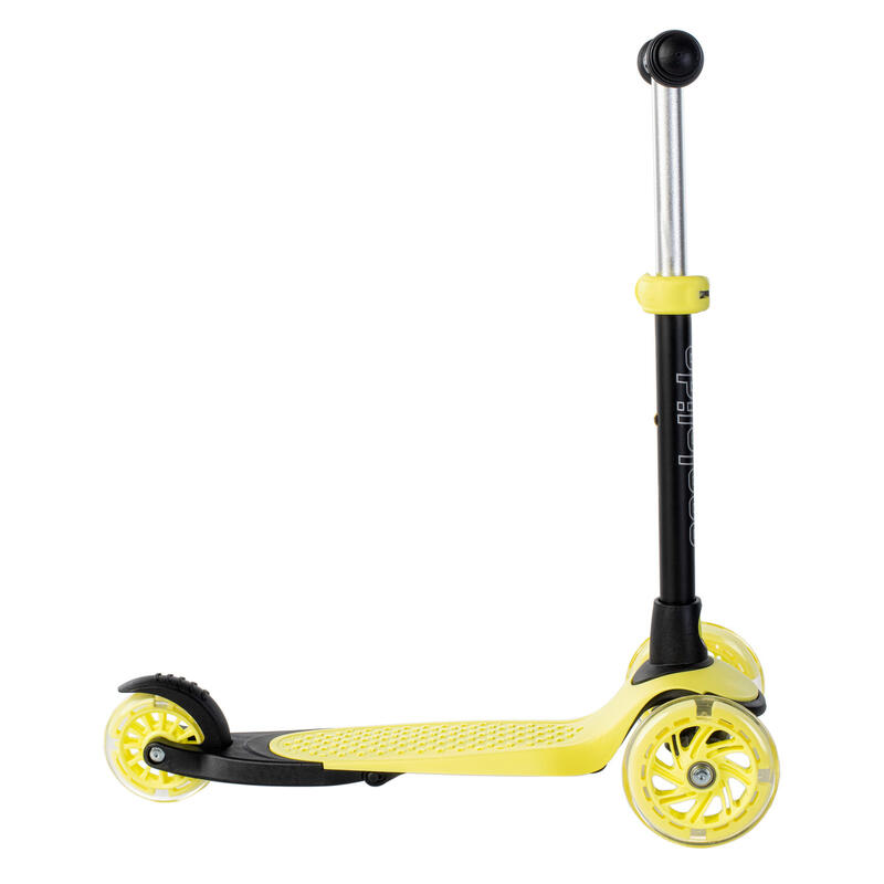 Muffin LED Wheels Freestyle Scooter para crianças e jovens Amarelo pastel/preto